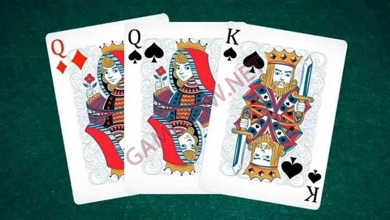 Sở hữu 3 quân bài 3 tây đồng nghĩa với chiến thắng